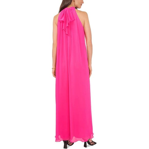 VINCE CAMUTO Draped Halter Jumpsuit - Picture 2 of 4